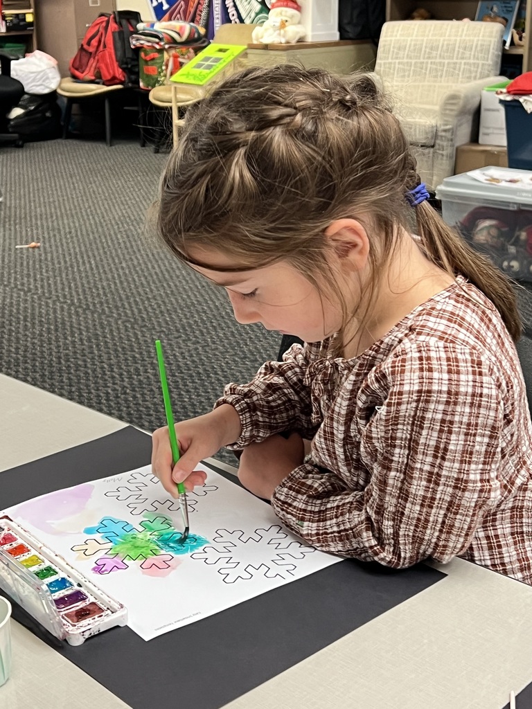Snowflake painting