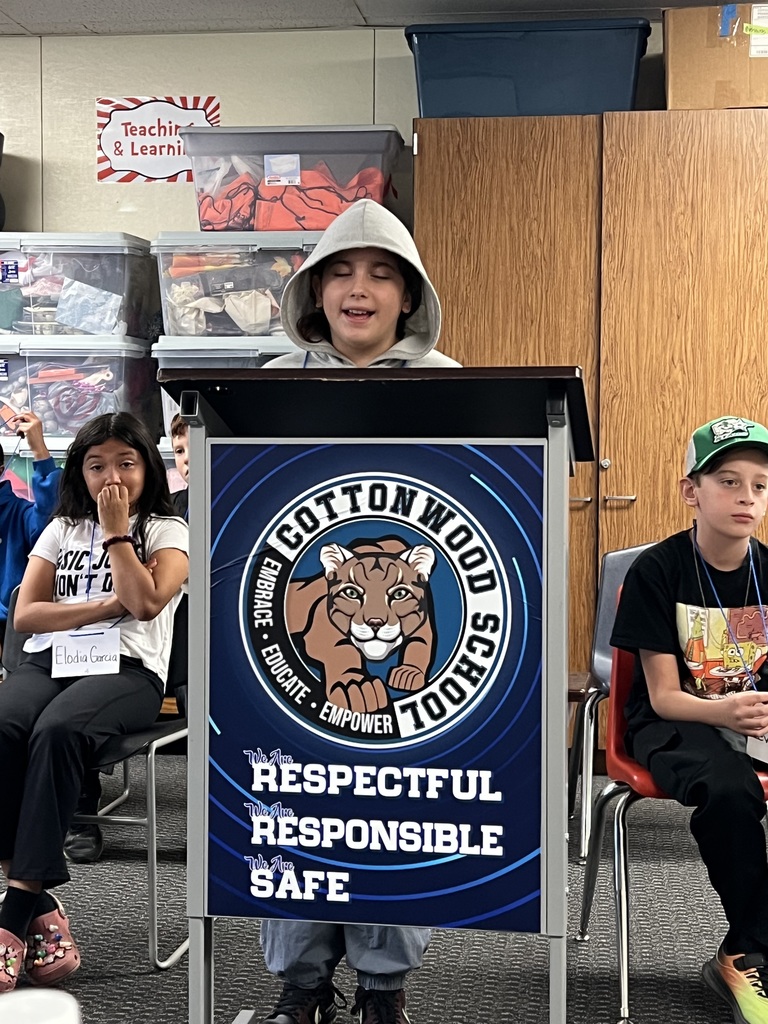 Sophia at the podium