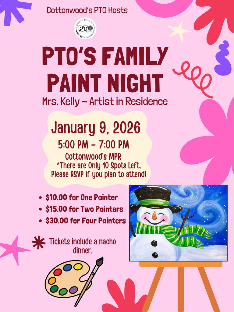 Family Paint Night Flyer.