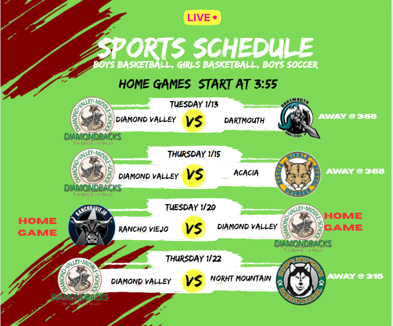 sports schedule 1 