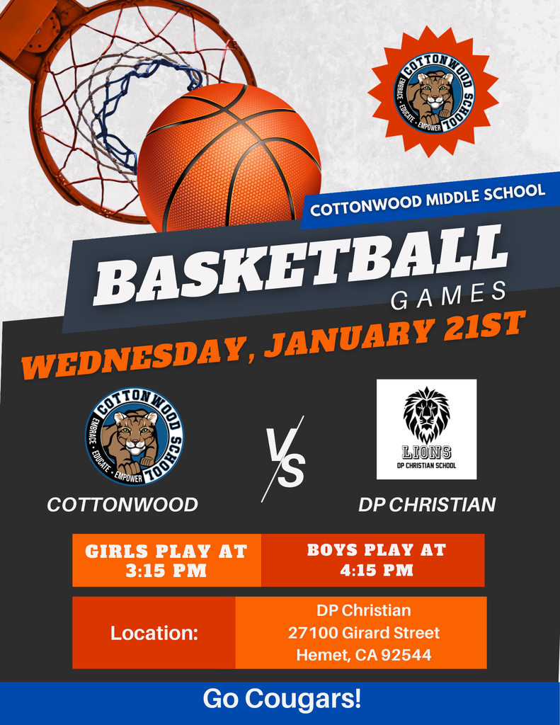 Basketball game against DP Christian