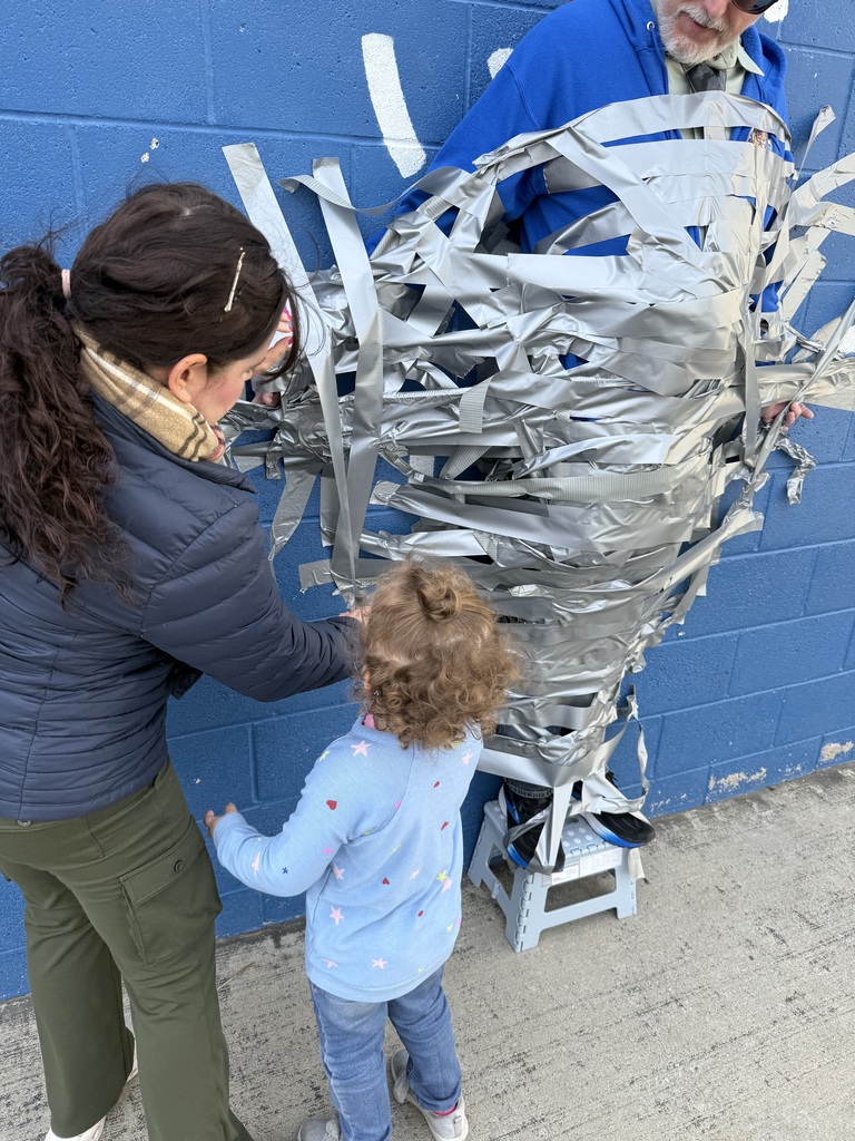 Putting on the tape!