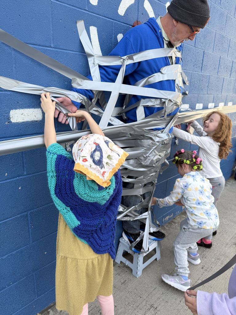 Putting on the tape!