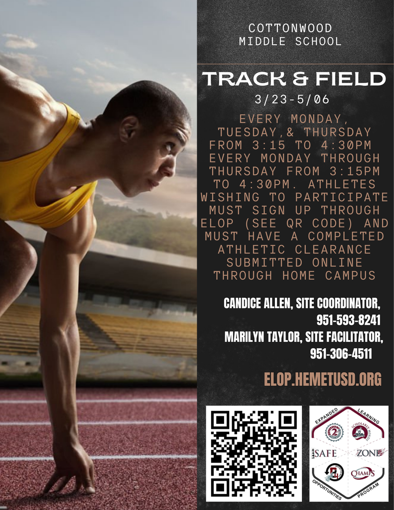 Track and Field Registration