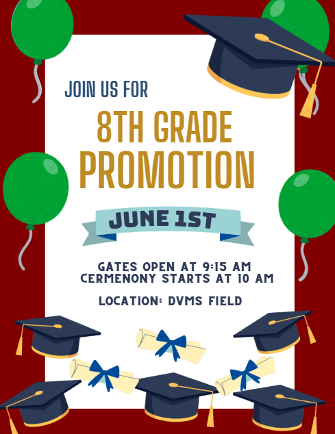 8th grade promotion flyer 