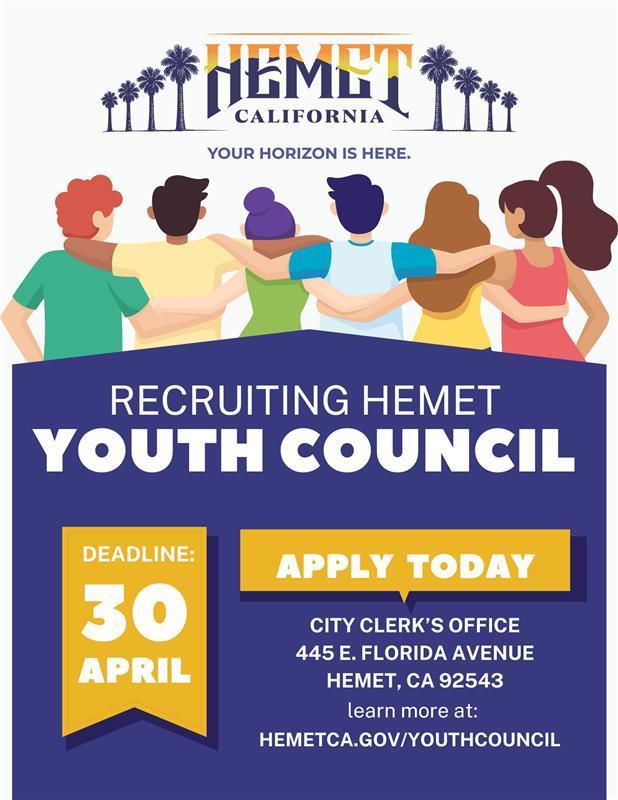 Hemet Youth Council Posting