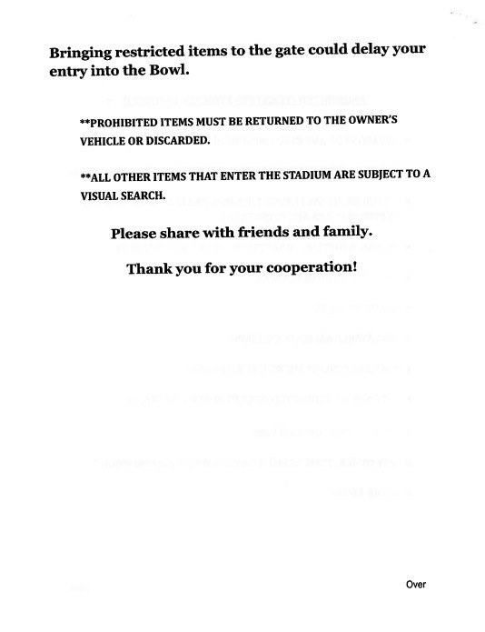 Graduation 26 Prohibited Items pg2