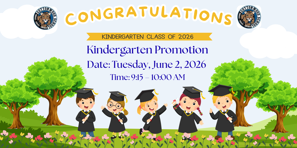 Kindergarten Promotion June 2 at 9:15