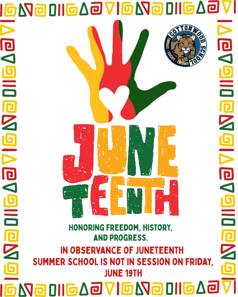 Juneteeth No School