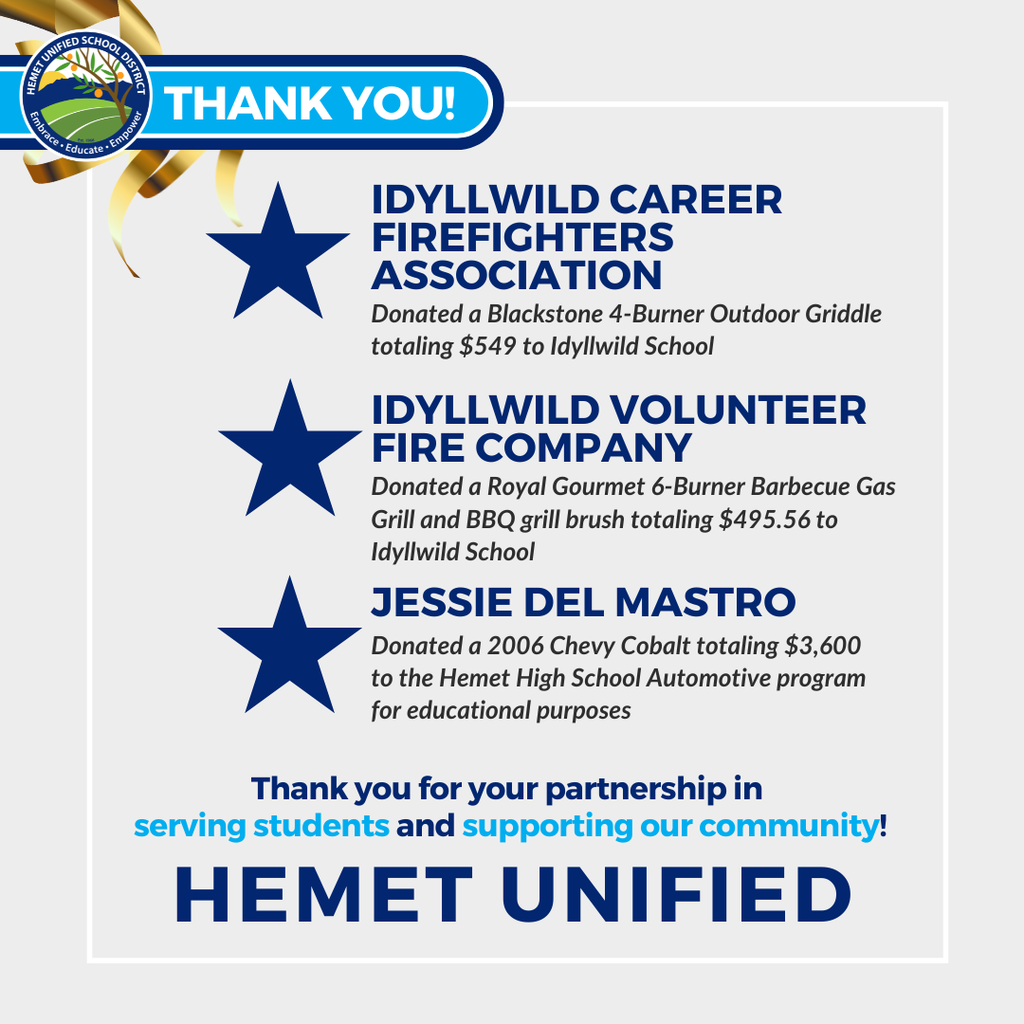Donation Thank You's