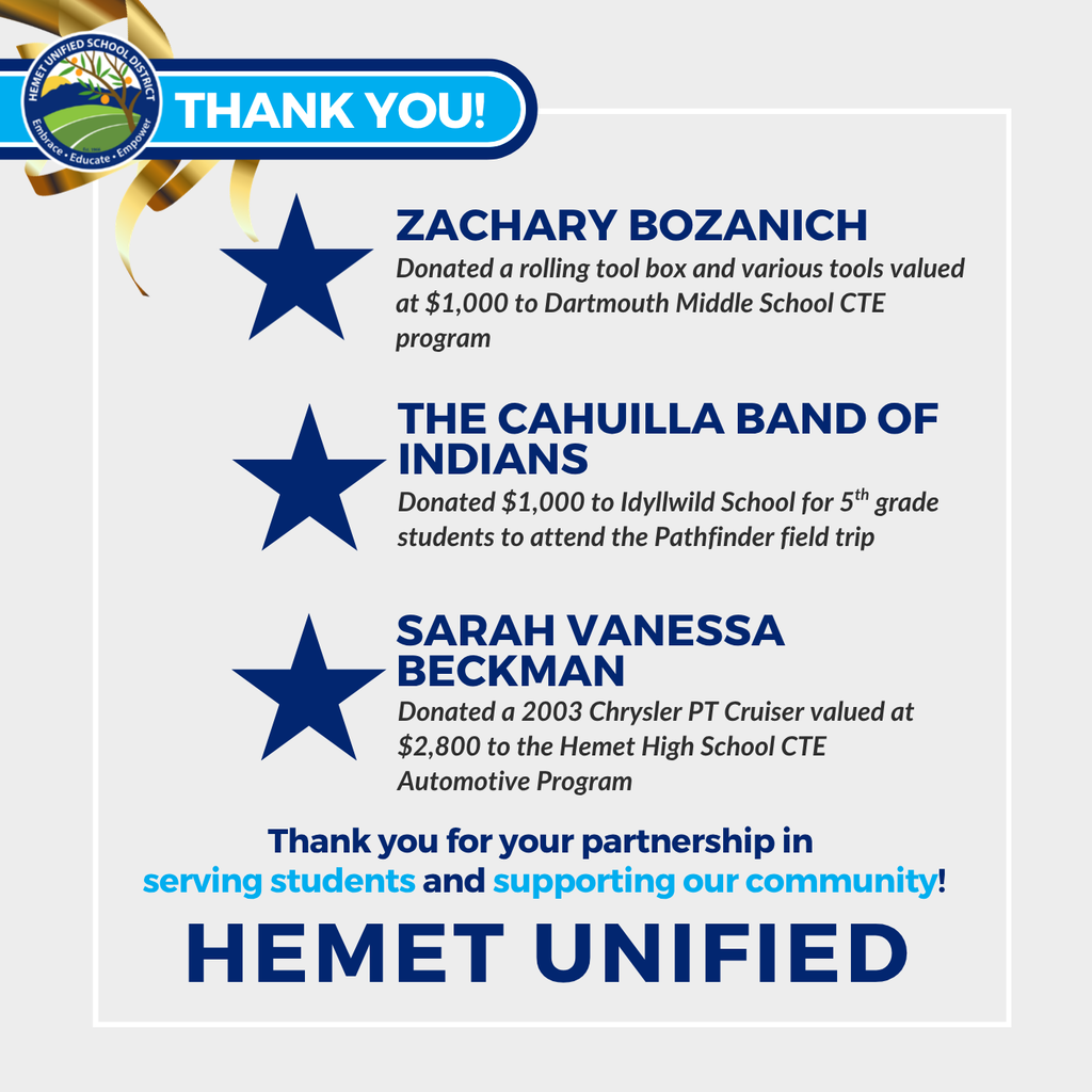 Donation Thank You's