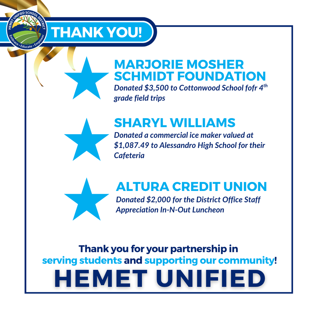 Donation Thank You's