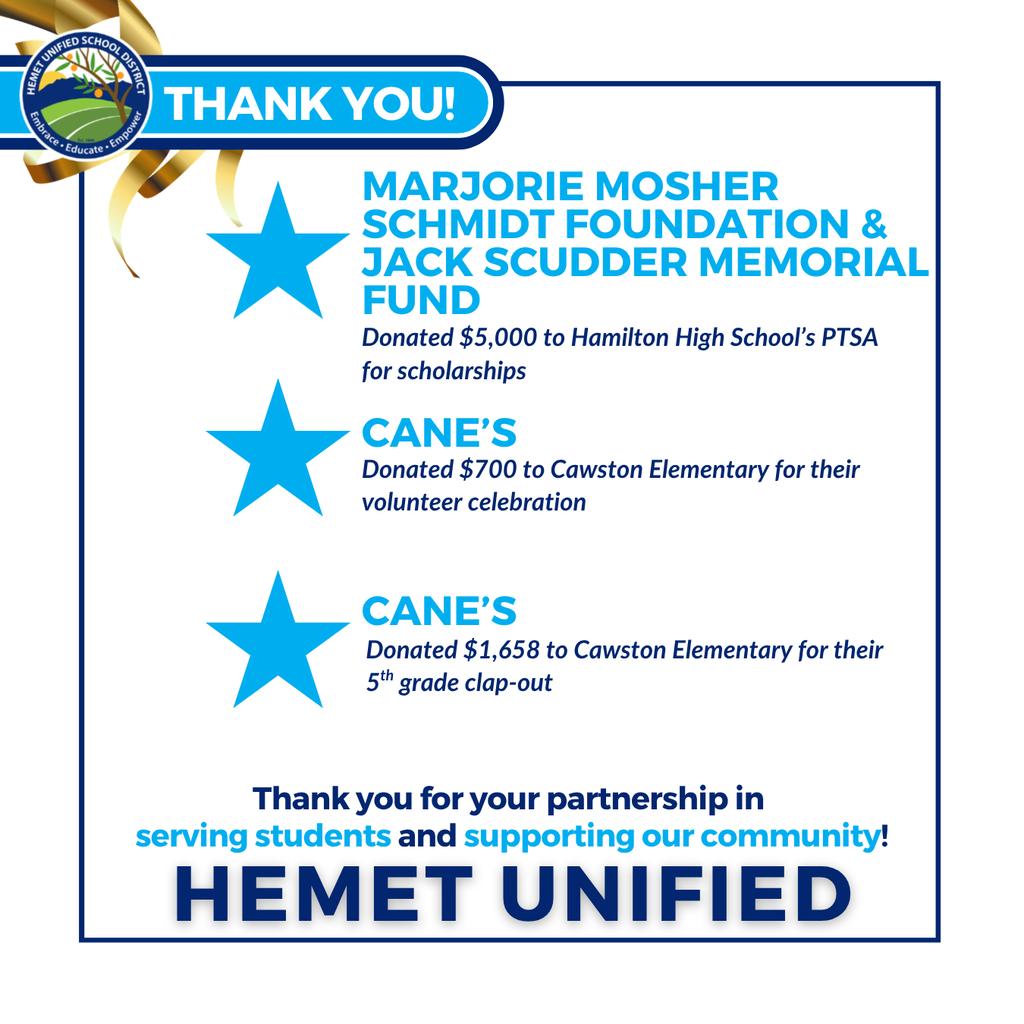 Donation Thank You's