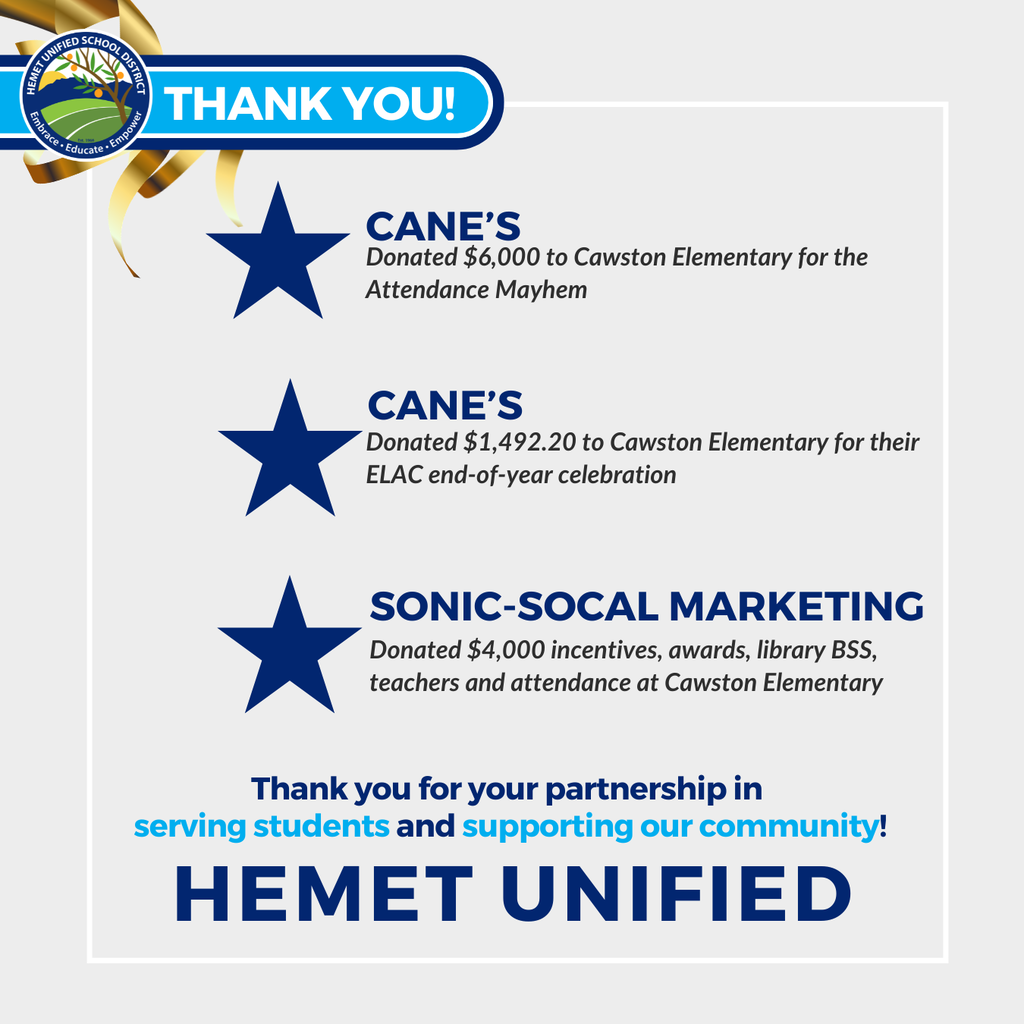 Donation Thank You's