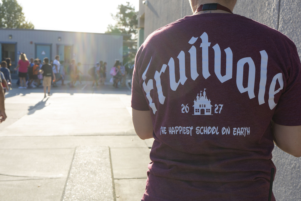 Fruitvale Elementary t-shirt - "the happiest school on earth" - 26-27 school year