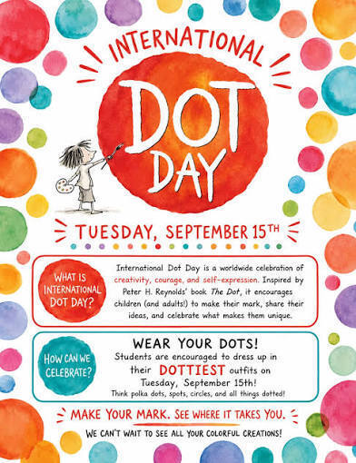 International Dot Day - Wear dots to celebrate your creativity !