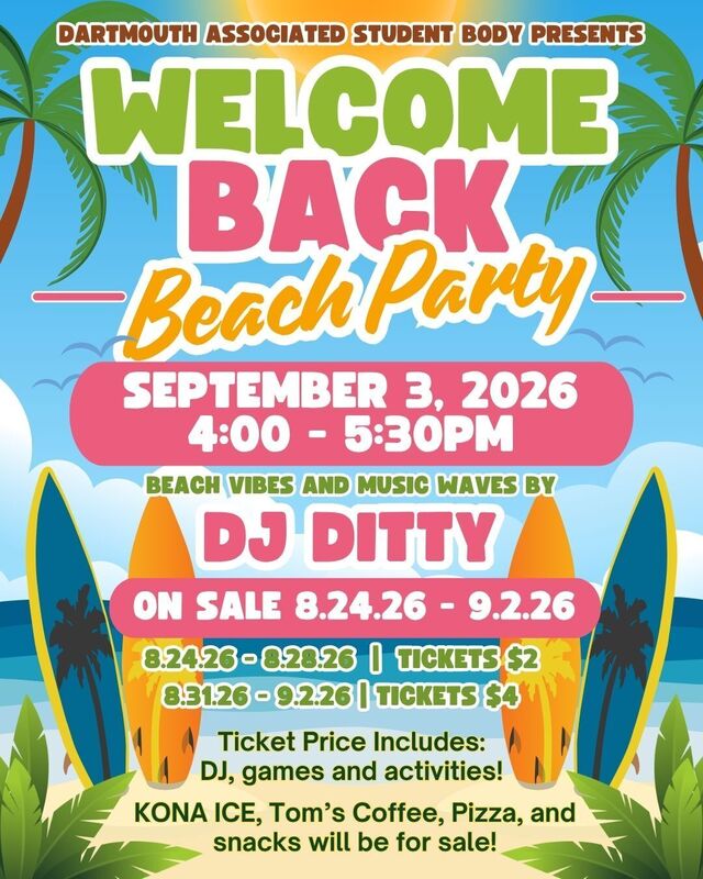 Welcome Back Beach Party