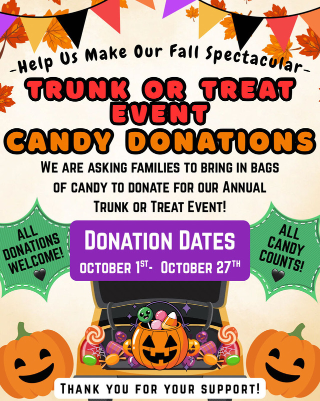 Trunk or Treat Candy Donations