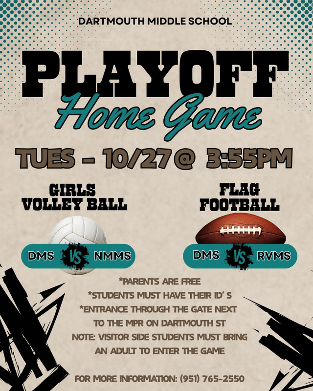 Home Playoff Games - Tuesday, October 27th @ 3:55PM