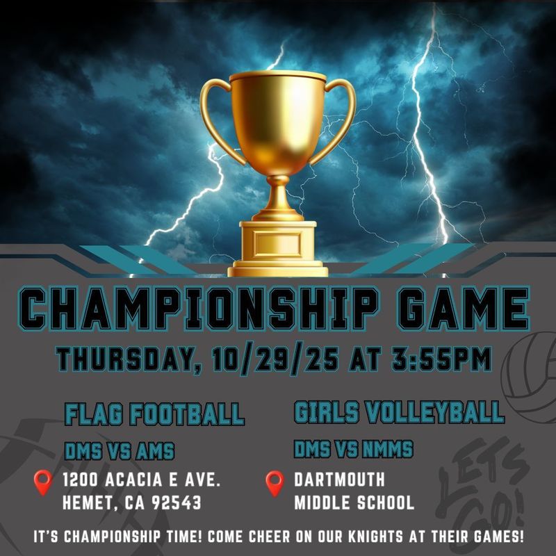 Championship Thursday - October 30th