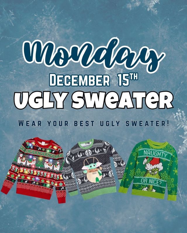 Holiday Spirit Week - December 15th- 18th
