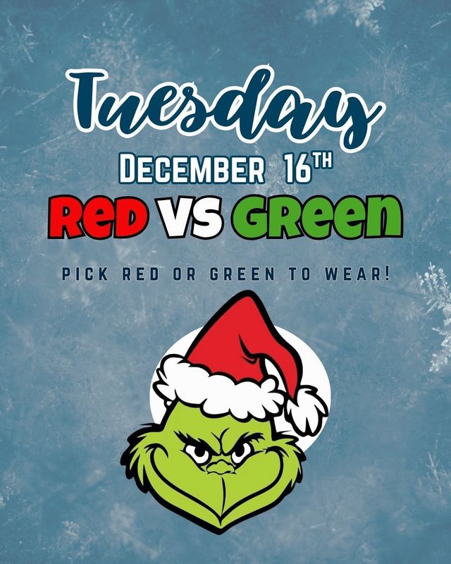 Holiday Spirit Week - December 15th- 18th