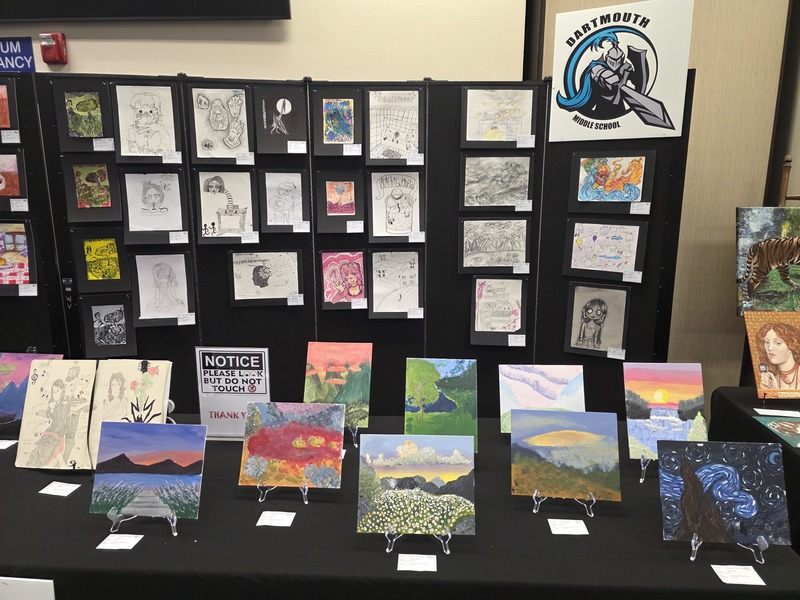 Dartmouth Artwork at the HUSD Art Showcase