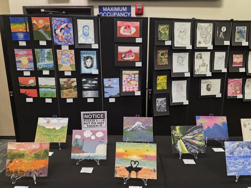 Dartmouth Artwork at the HUSD Art Showcase