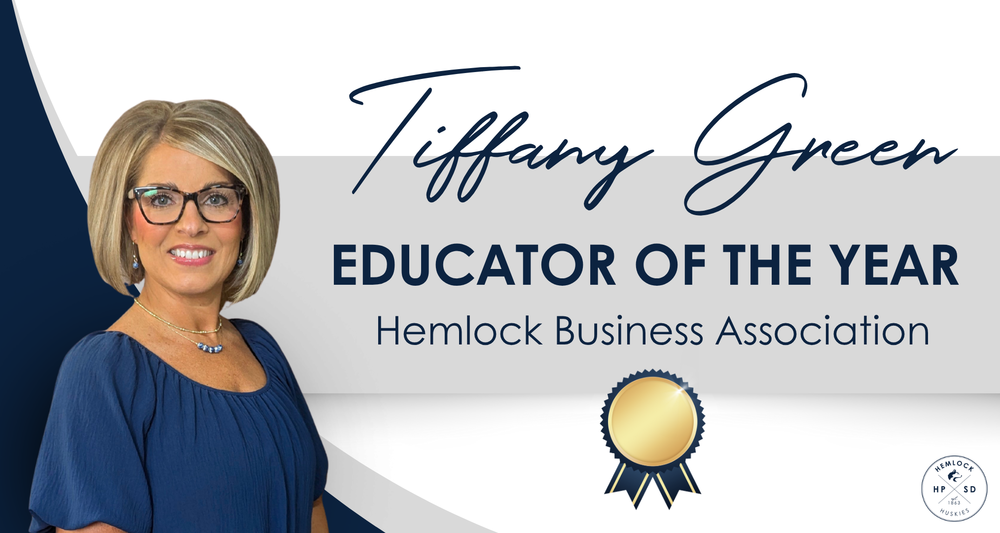 Tiffany Green Named Educator of the Year by Hemlock Business Association