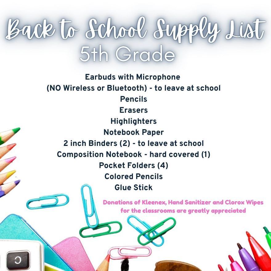supply list