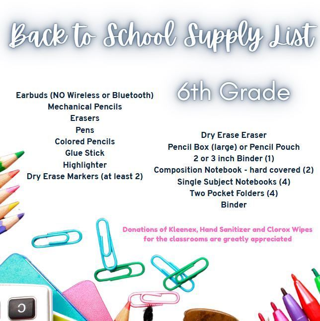 supply list