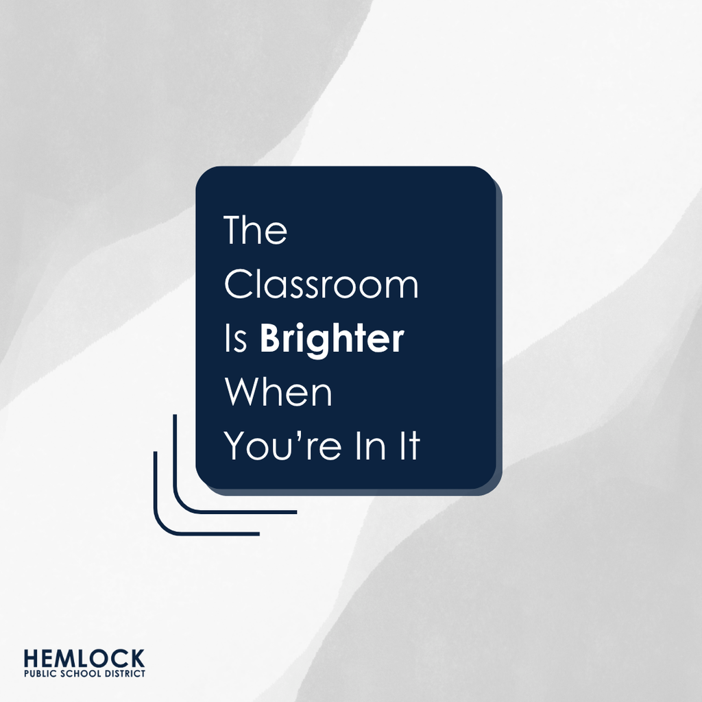 The classroom is brighter when you’re in it