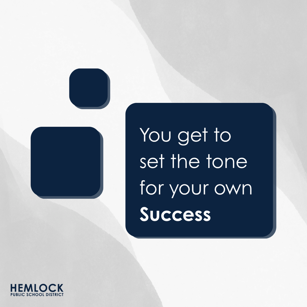 You can set the tone for your own success