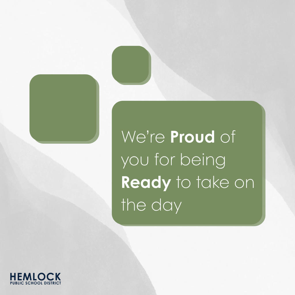 We’re proud of you for being ready to take on the day