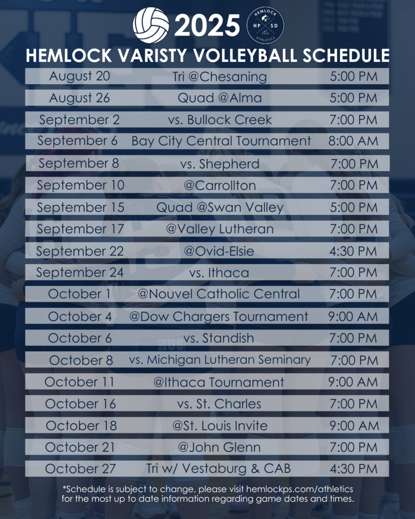 Volleyball Schedule