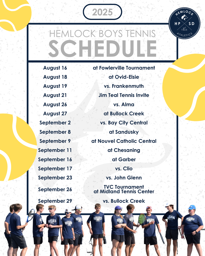 2025 Tennis Schedule