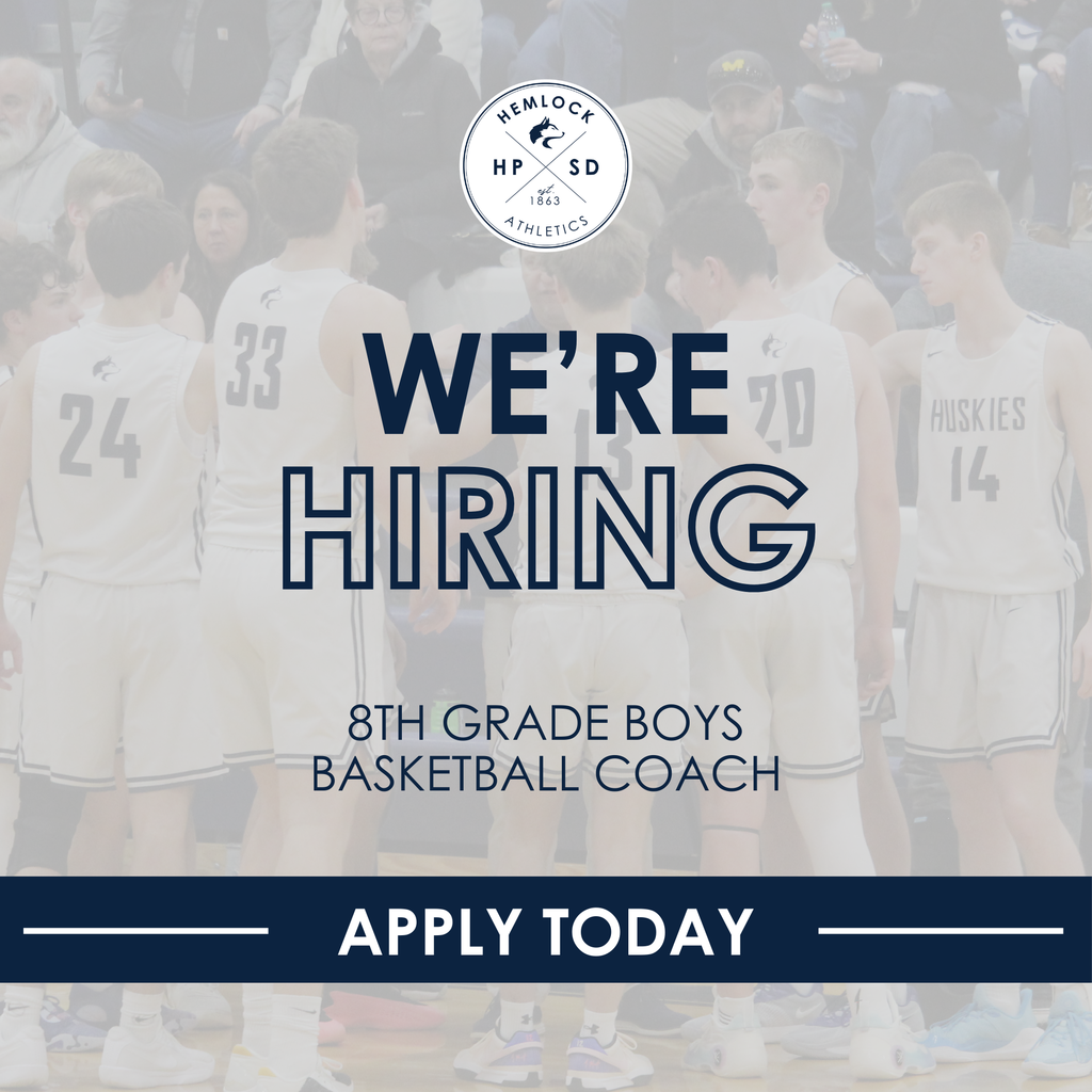 We're Hiring 8th Grade Basketball