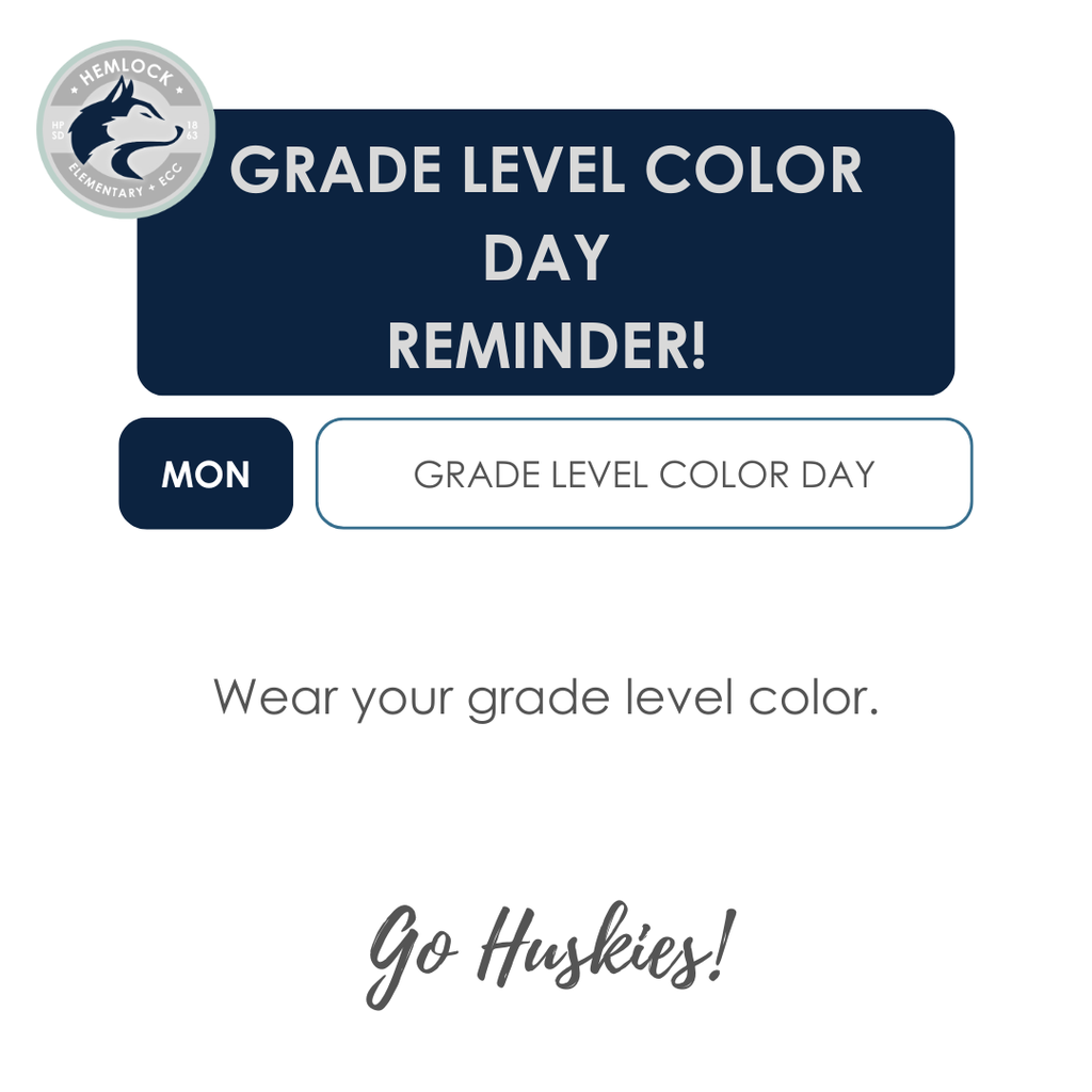 Grade level color day
