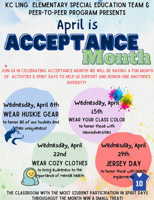 Acceptance Month Dress-Up Days