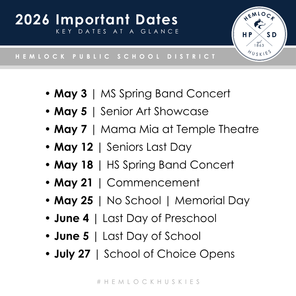 Important Dates