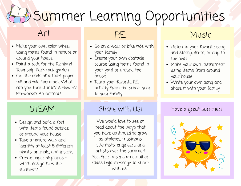 Summer Learning Opportunities