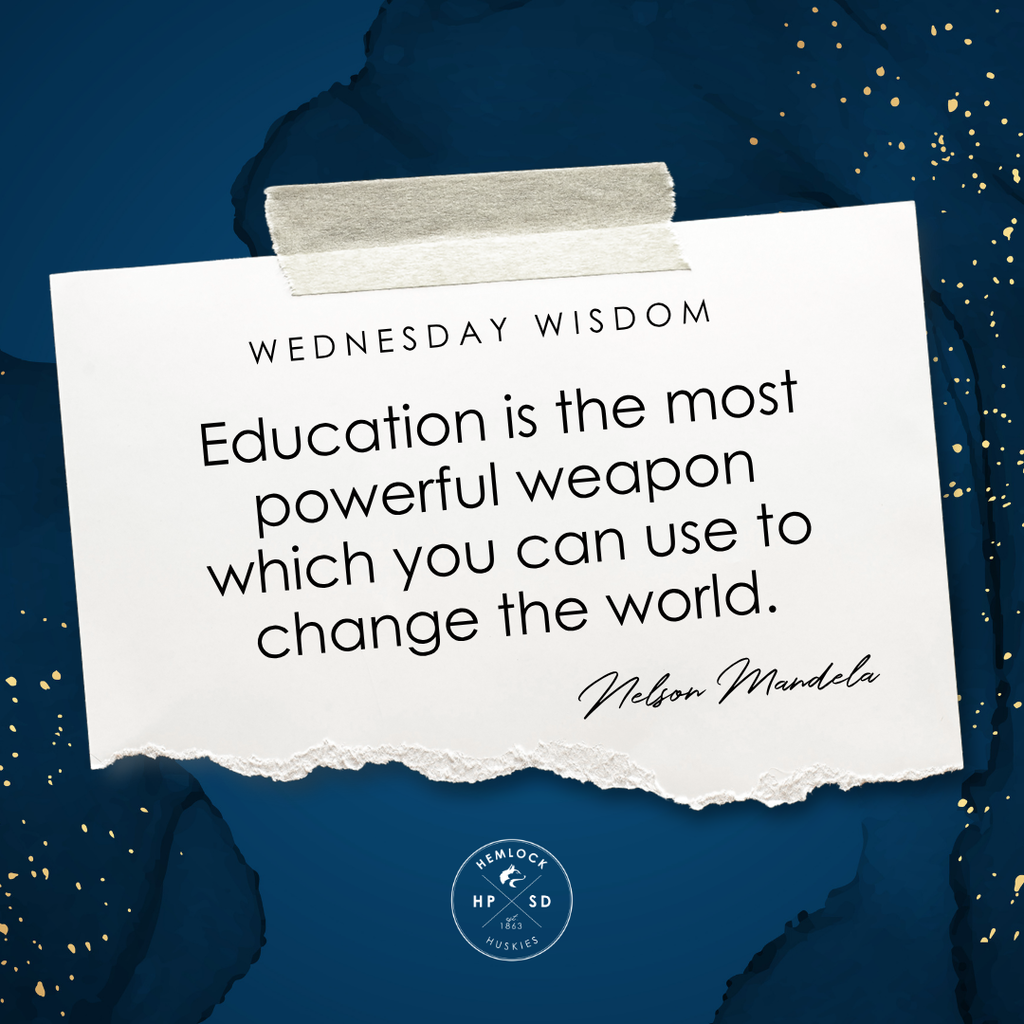 #WednesdayWisdom #HemlockHuskies