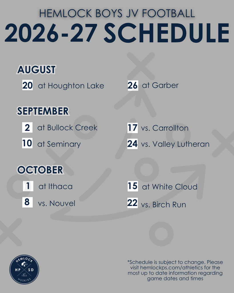 JV Football Schedule