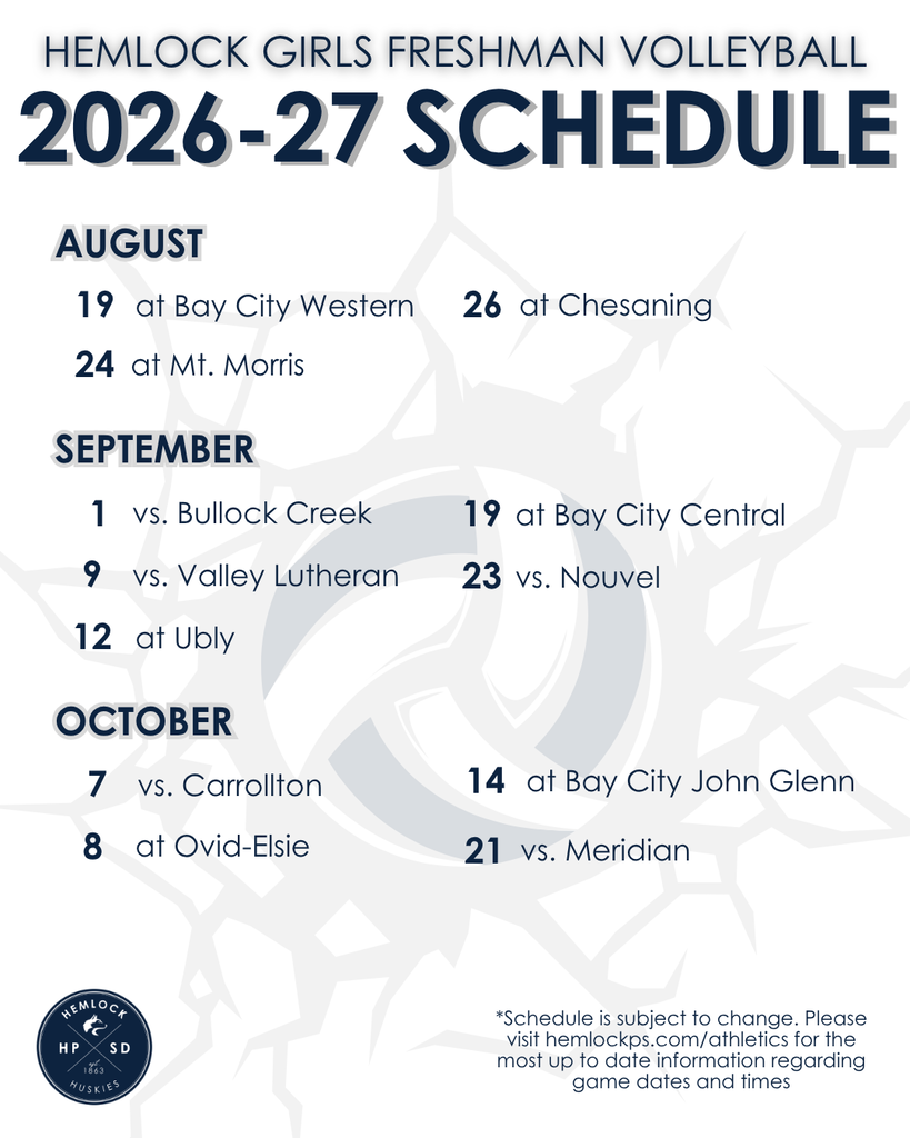 Fr. Volleyball Schedule