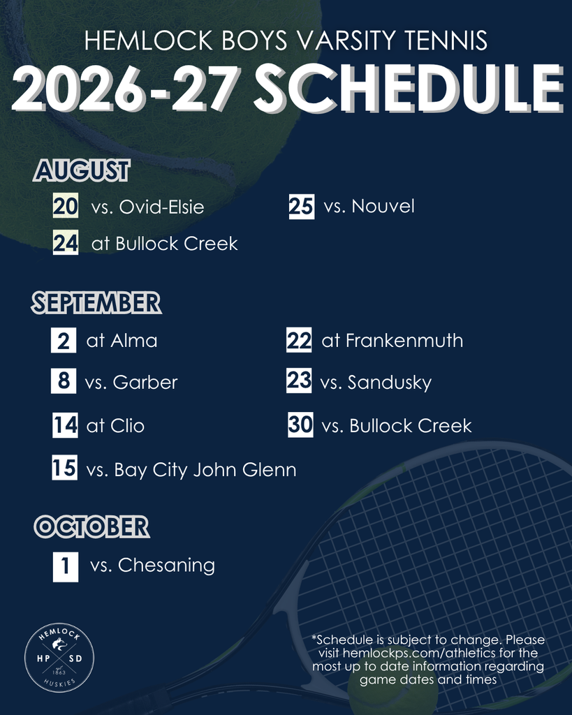 Tennis Schedule