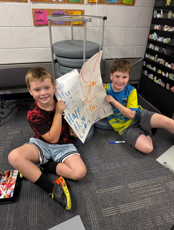 Buddy HOCO Sign Making