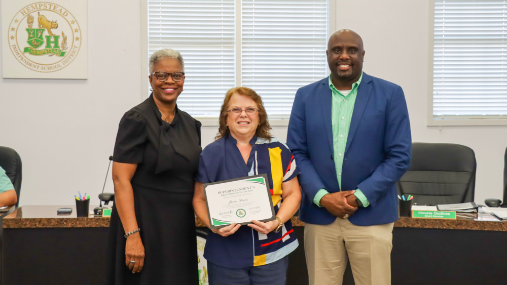 Joan Davis Superintendent Higher Heights Award Recipient 