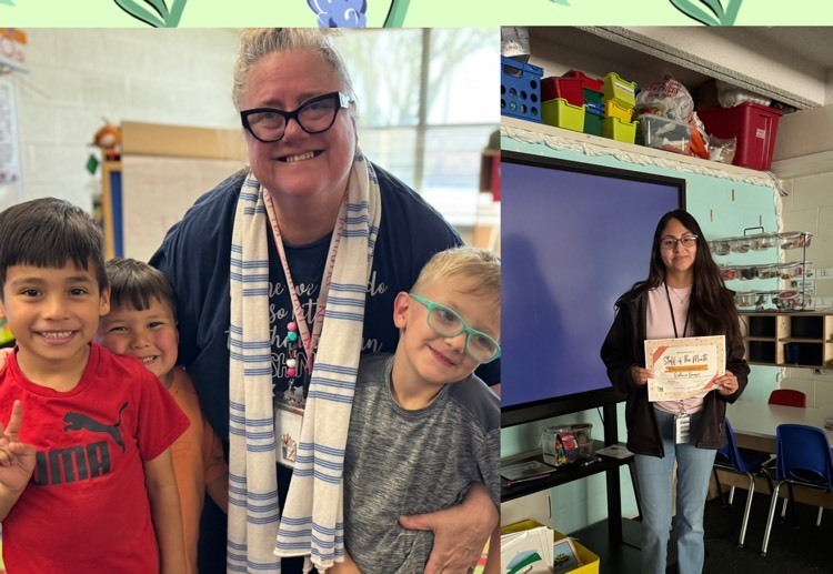 staff and teacher of the month