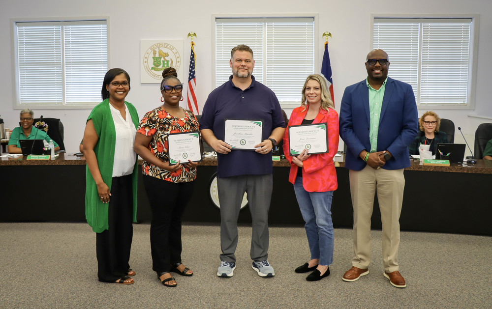 March Superintendent's Higher Heights Award Recipients 