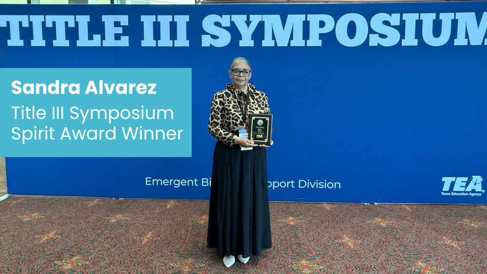 Sandra Alvarez Named 2025 Emergent Bilingual Paraprofessional of the Year